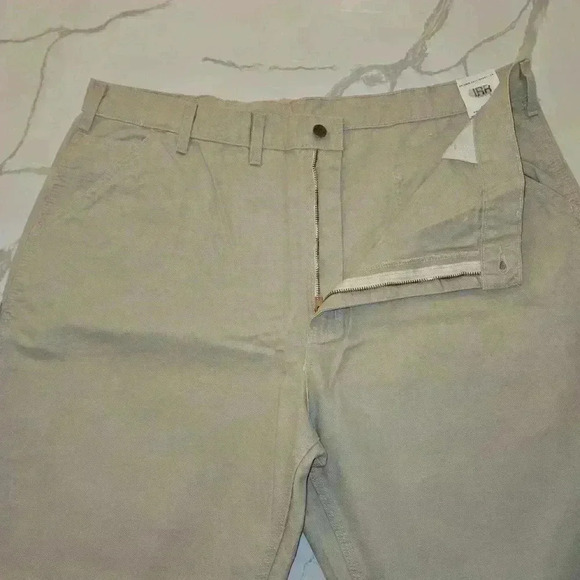 NWT Carhartt Mens Dungaree Fit Single Knee Work Pants Tan Size 44W - Picture 6 of 9